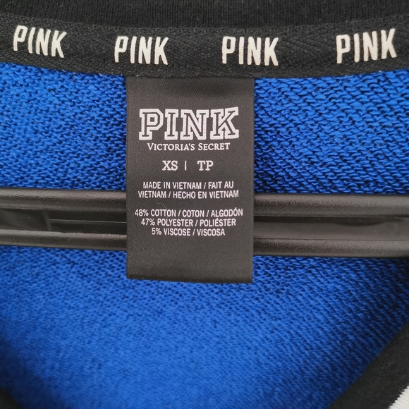 Victoria's Secret PINK Varsity Campus Oversized Deep V-Neck Sweater - Picture 3 of 3